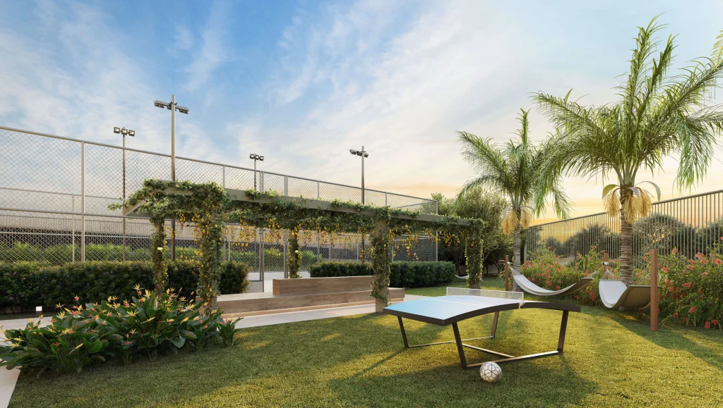 Área de jogos externos e redário